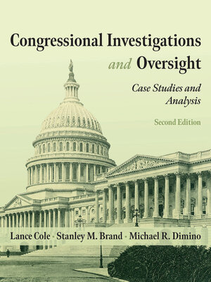 cover image of Congressional Investigations and Oversight
